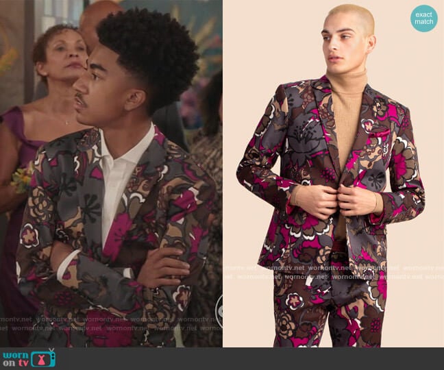 Thurston Blazer by Mr Turk worn by Jack Johnson (Miles Brown) on Black-ish