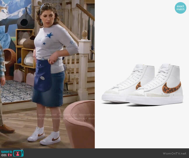 Nike Blazer Mid '77 Leopard worn by Kat Silver (Mayim Bialik) on Call Me Kat