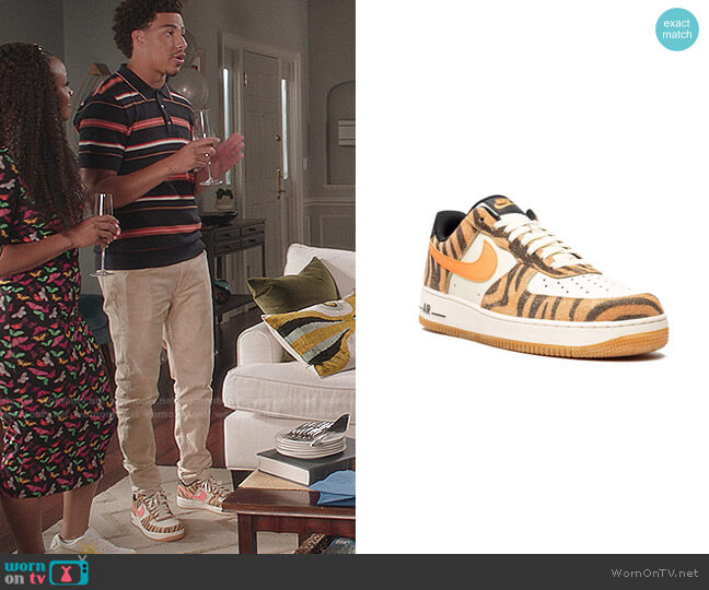 Air Force 1 '07 PRM Sneakers by Nike worn by Andre Johnson Jr (Marcus Scribner) on Black-ish