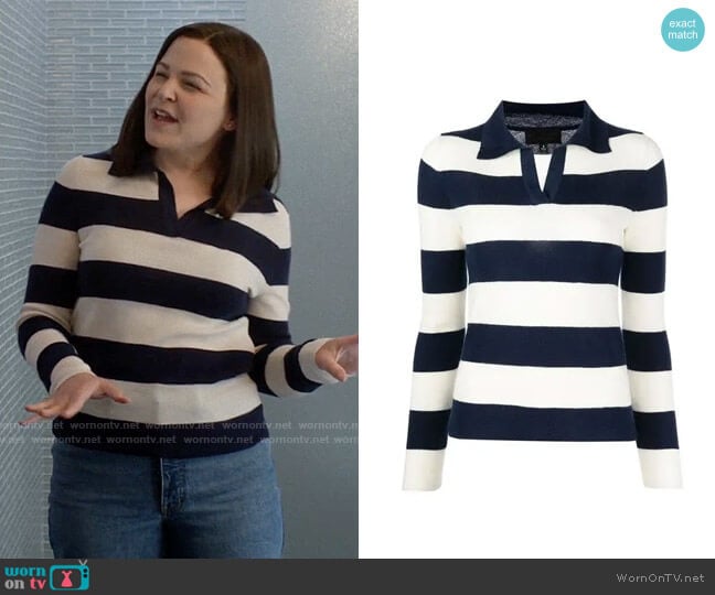 Nili Lotan Lucille Sweater worn by Jodie (Ginnifer Goodwin) on Pivoting