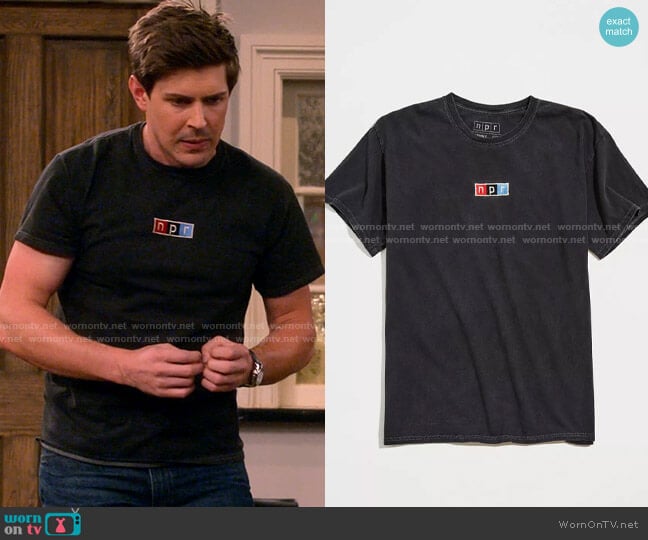 NPR Logo Tee worn by Jesse (Christopher Lowell) on How I Met Your Father