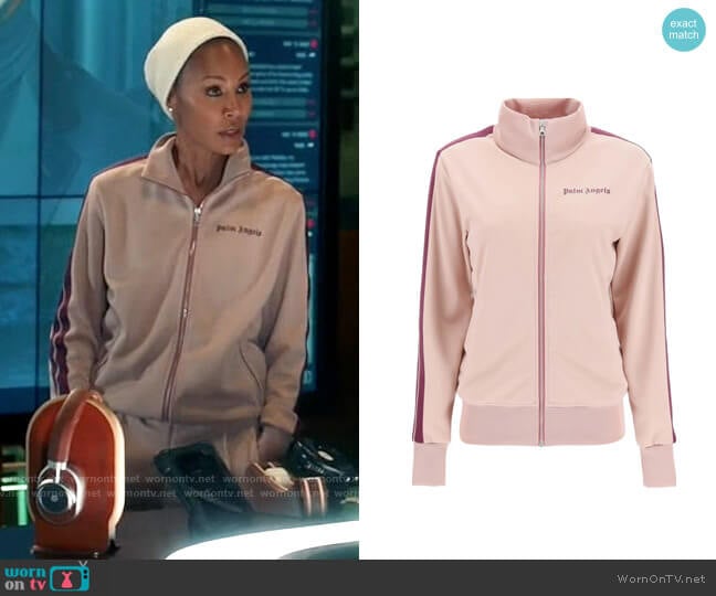 Palm Angels High Neck Full Zip Track Jacket worn by Jessie (Jada Pinkett Smith) on The Equalizer