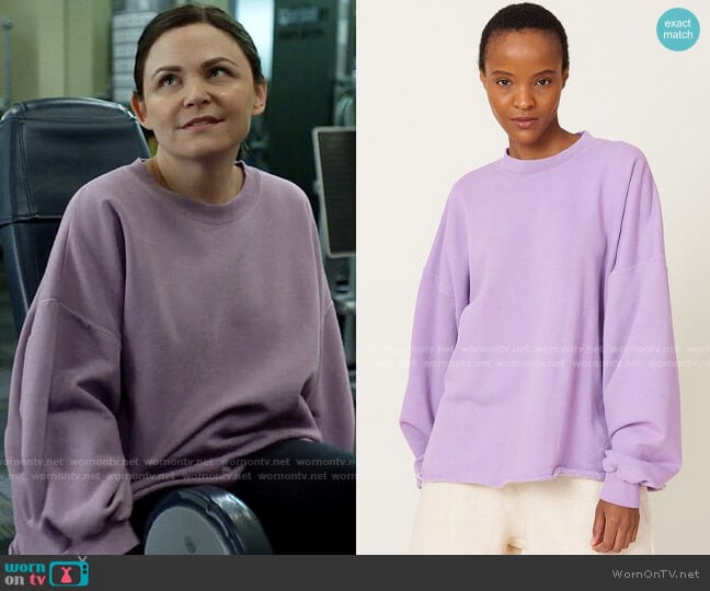 Rachel Comey Fonder Sweatshirt worn by Jodie (Ginnifer Goodwin) on Pivoting