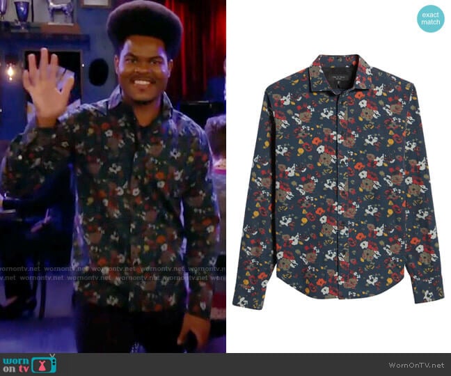 Rag & Bone Pursuit Rove Button-Up Shirt worn by Carter (Julian Gant) on Call Me Kat