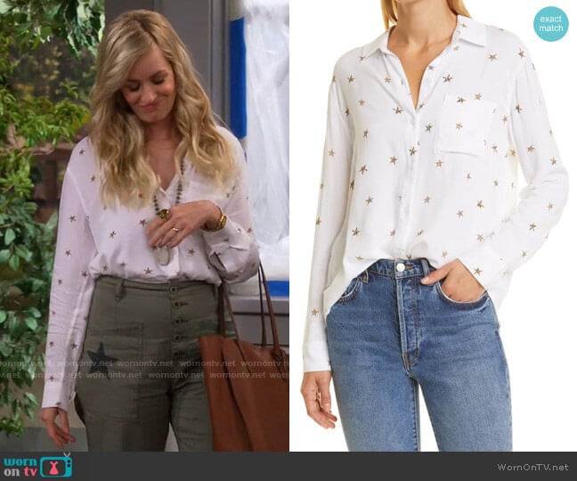 Rails Rosci Shirt worn by Gemma (Beth Behrs) on The Neighborhood