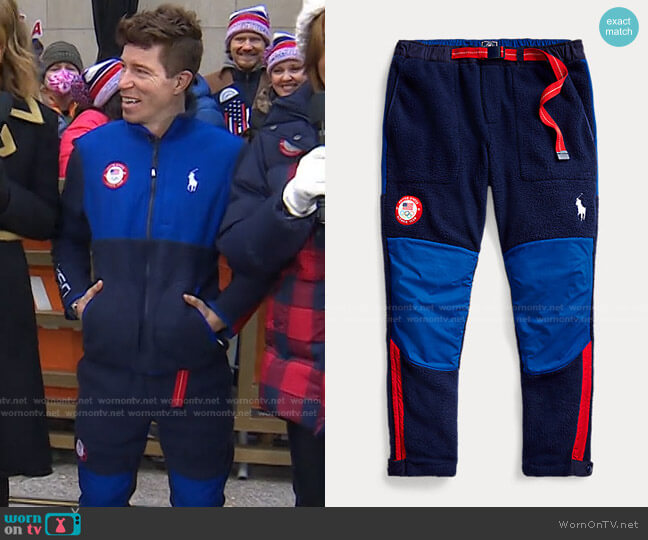 Team USA Hybrid Pant by Ralph Lauren worn by Shaun White on Today