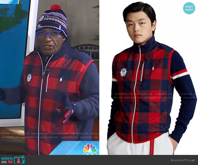 Team USA Hybrid Vest by Ralph Lauren worn by Al Roker on Today