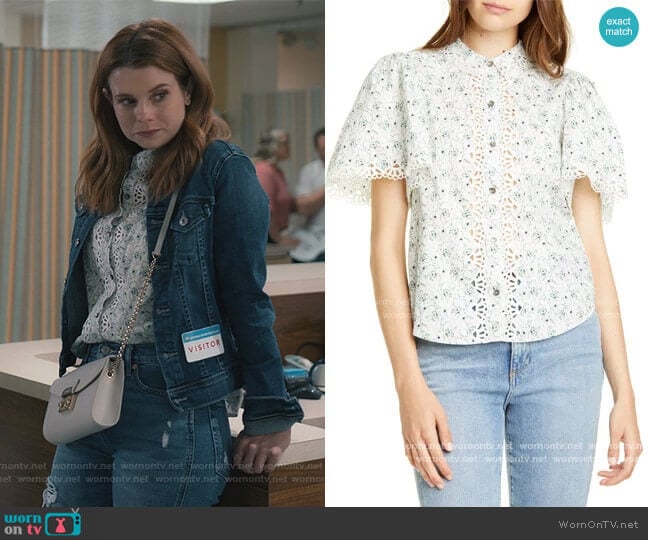 Poppy Fields Blouse by Rebecca Taylor worn by Maddie Townsend (JoAnna Garcia Swisher) on Sweet Magnolias