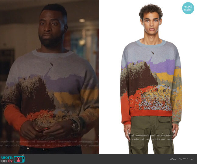 WornOnTV: Eric’s wildfire print sweater on Queens | Clothes and ...