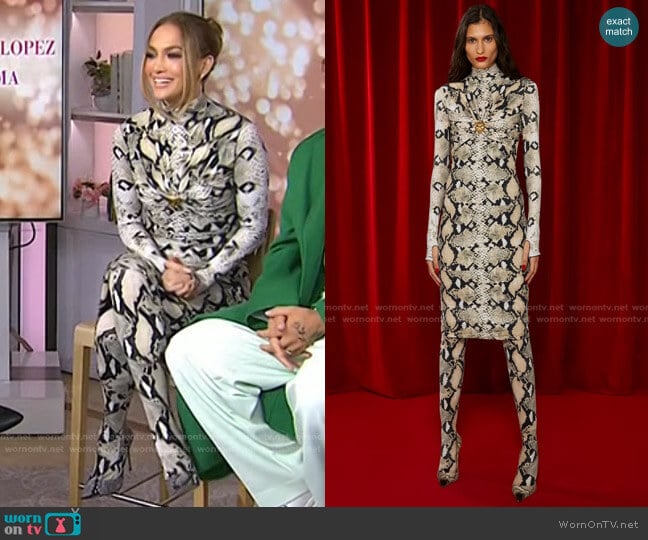 Pre Fall 2022 Collection by Roberto Cavalli worn by Jennifer Lopez on Today