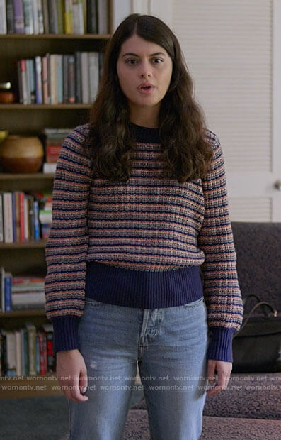 Sam's striped sweater on Single Drunk Female
