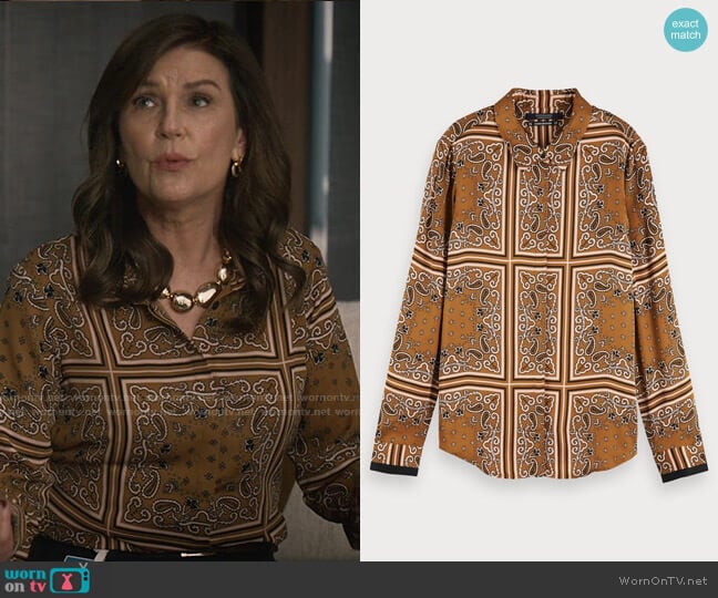 Scotch & Soda Printed Viscose Shirt worn by Vivian Katz (Wendy Crewson) on Good Sam