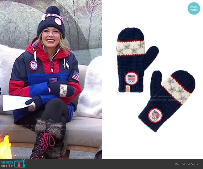 The Team USA Mittens by Sh*t That I Knit worn by Dylan Dreyer on Today