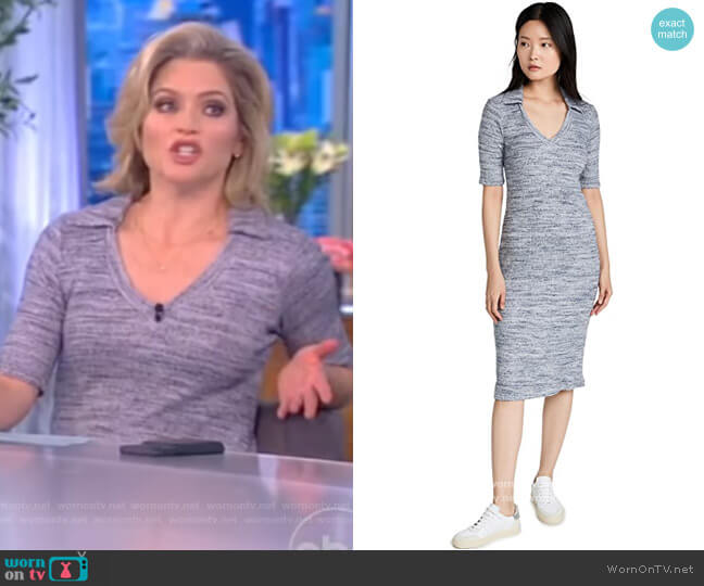 Knit Polo Dress by Stateside worn by Sara Haines on The View