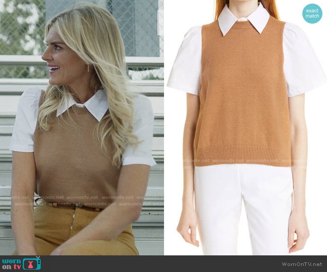 Staud Arya Top worn by Amy (Eliza Coupe) on Pivoting