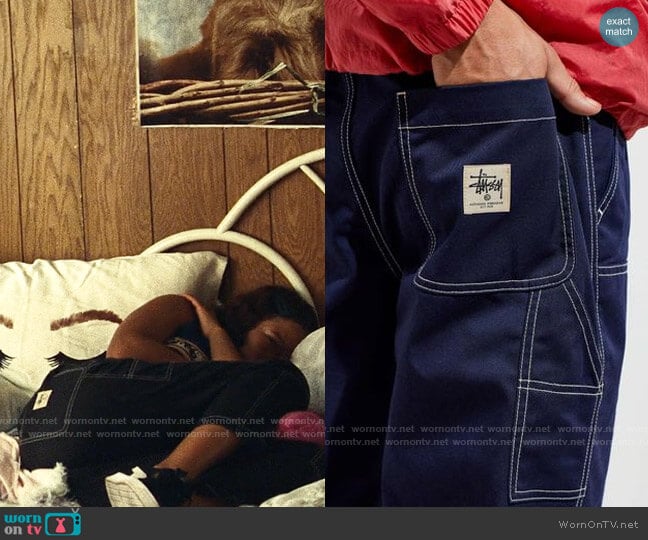 Stussy Poly Cotton Work Pant worn by Gia Bennett (Storm Reid) on Euphoria