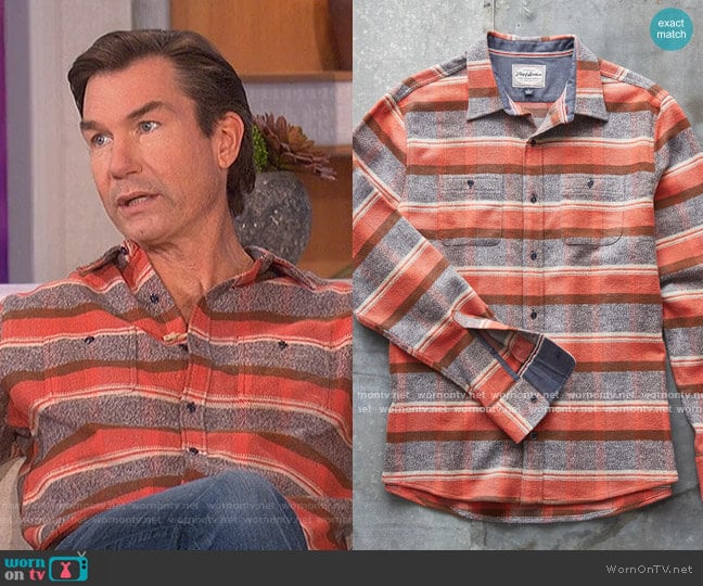 Maverick Striped Shirt by Sundance worn by Jerry O'Connell on The Talk