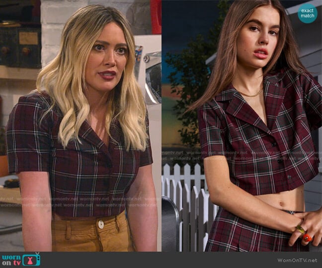 Boxy Button-Up Shirt by Sunday Best worn by Sophie (Hilary Duff) on How I Met Your Father