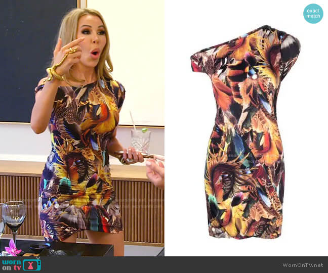 Abstract Print Minidress by The Attico worn by Lisa Hochstein  on The Real Housewives of Miami
