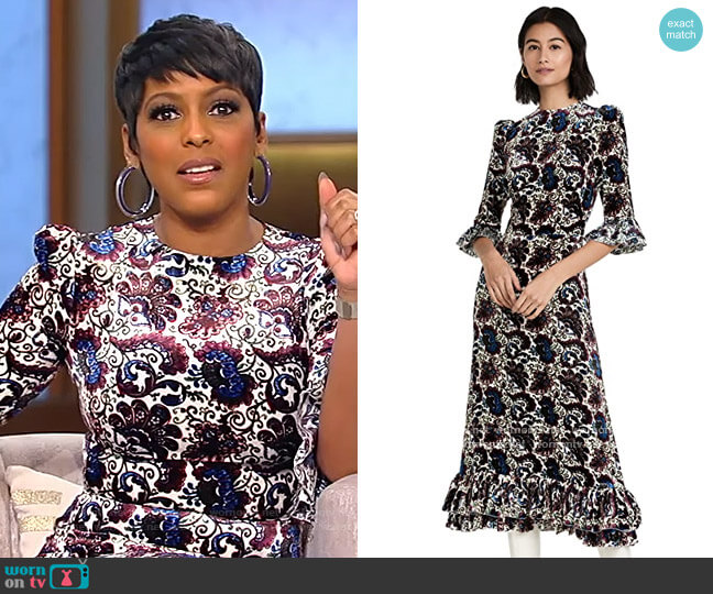 The Falconetti Dress by The Vampires Wife worn by Tamron Hall  on Tamron Hall Show