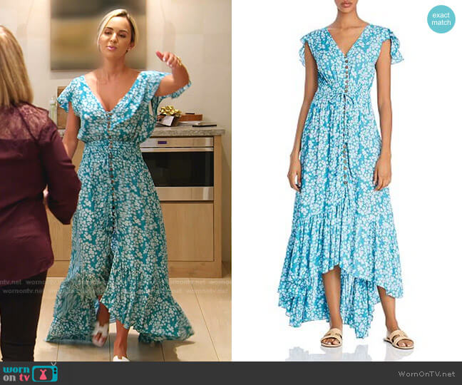 New Moon Floral-Print Maxi Dress by Tiare Hawaii worn by Nicole Martin (Nicole Martin) on The Real Housewives of Miami