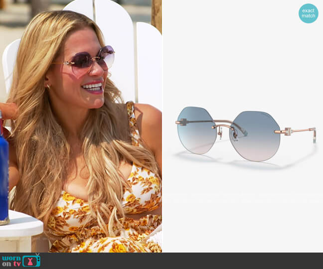 TF3077 Sunglasses by Tiffany and Co worn by Jackie Goldschneider on The Real Housewives of New Jersey