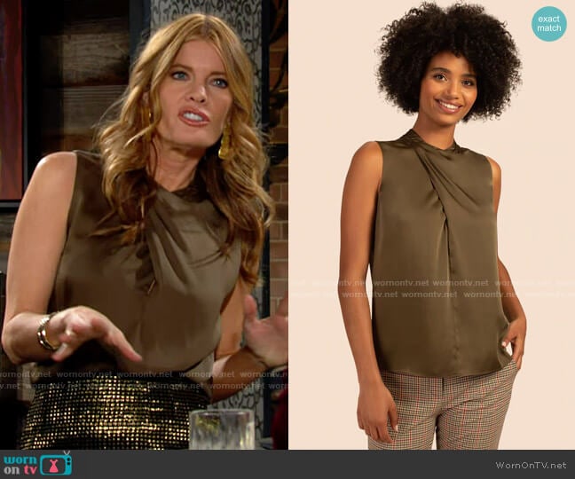 Trina Turk Staycation Top worn by Phyllis Summers (Michelle Stafford) on The Young and the Restless