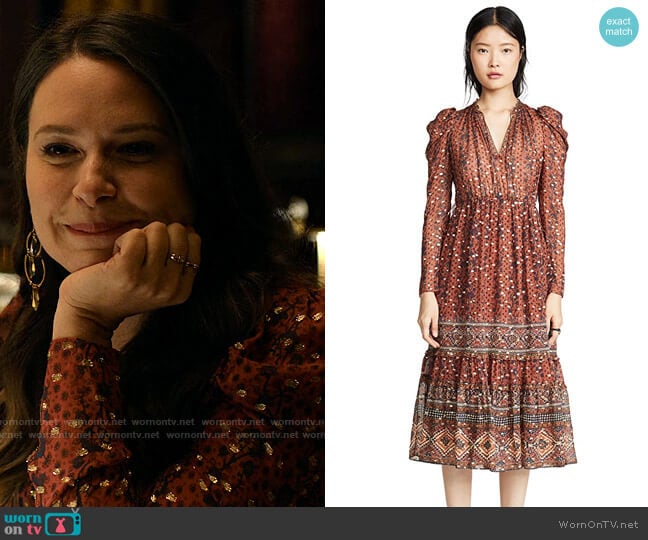 Ulla Johnson Alessandra Dress worn by Rachel Williams (Katie Lowes) on Inventing Anna