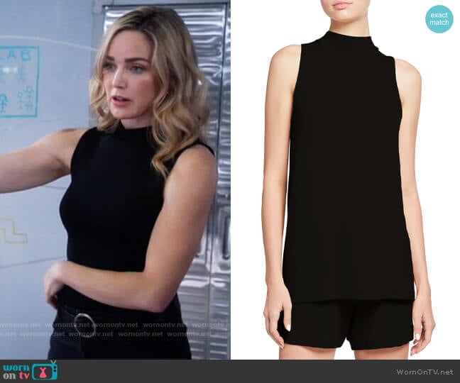 Vince Sleevleess Funnel Neck Top worn by Sara Lance (Caity Lotz) on Legends of Tomorrow