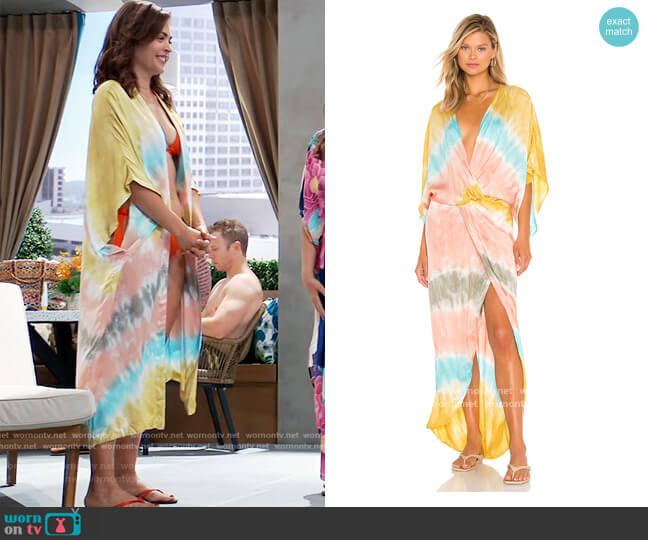 Siren Maxi Dress by Young, Fabulous & Broke worn by Britt Westbourne (Kelly Thiebaud) on General Hospital