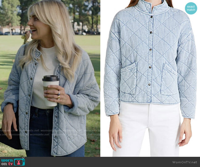 Z Supply Maya Knit Jacket worn by Amy (Eliza Coupe) on Pivoting