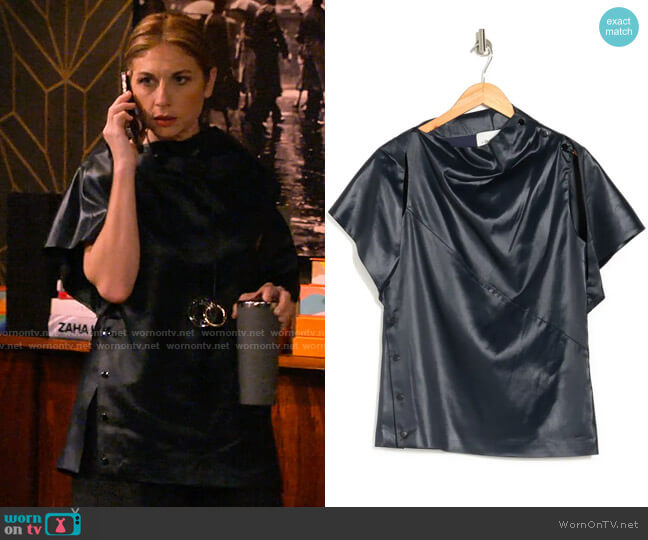 3.1 Phillip Lim Cape Top w/ Side Snaps worn by Naomi on How I Met Your Father