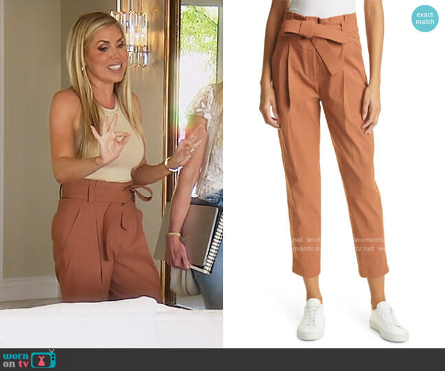 Dais Paperbag Waist Pants by A.L.C. worn by Dr. Jen Armstrong  on The Real Housewives of Orange County