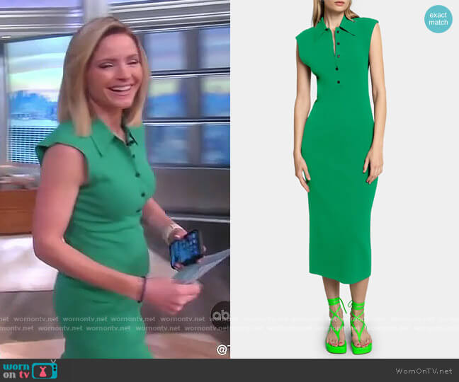 Taylor Collared Knit Dress by A.L.C. worn by Sara Haines  on The View