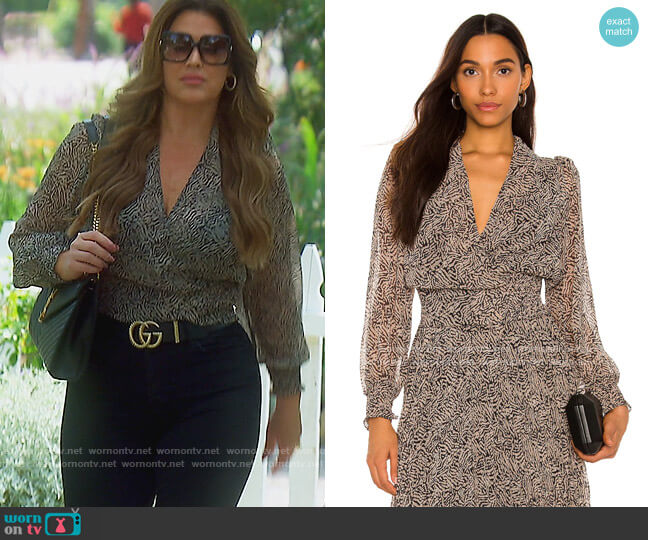 Dinah Top by ASTR the Label worn by Emily Simpson on The Real Housewives of Orange County