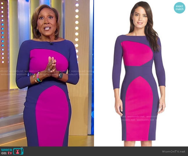 Chiara Boni La Petite Robe Alessandra Dress worn by Robin Roberts on Good Morning America