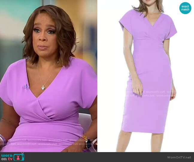 Alexia Admor Naomi Dress worn by Gayle King on CBS Mornings