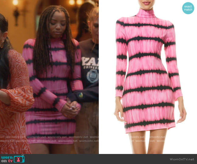 WornOnTV: Ana’s pink tie dye dress on Grown-ish | Francia Raisa ...
