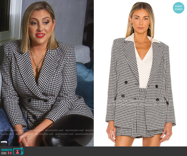 X REVOLVE Sawyer Blazer by Amanda Uprichard worn by Gina Kirschenheiter on The Real Housewives of Orange County