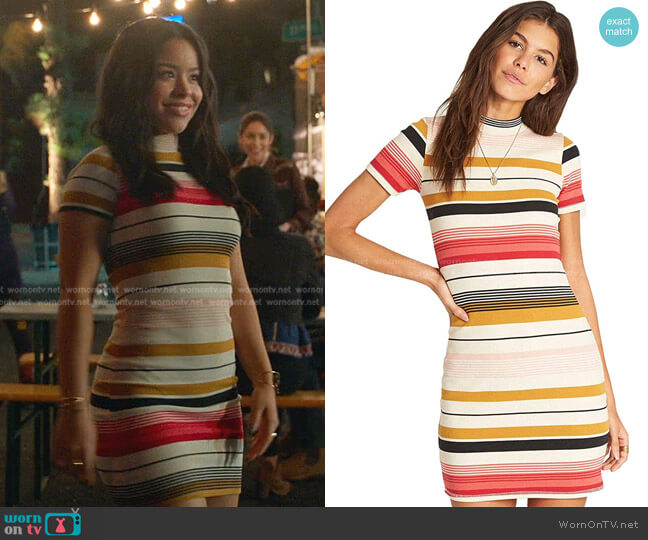 Stay Golden Dress by Billabong worn by Mariana Foster (Cierra Ramirez) on Good Trouble