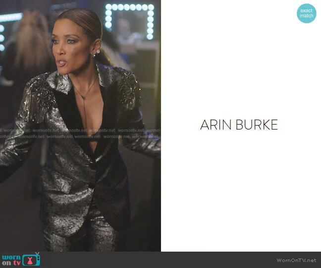 Custom designed by costume designer Arin Burke worn by Dominique Deveraux (Michael Michele) on Dynasty