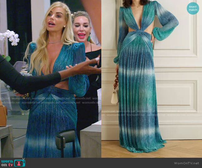 WornOnTV: Alexia's blue confessional blouse on The Real Housewives of Miami, Alexia Echevarria