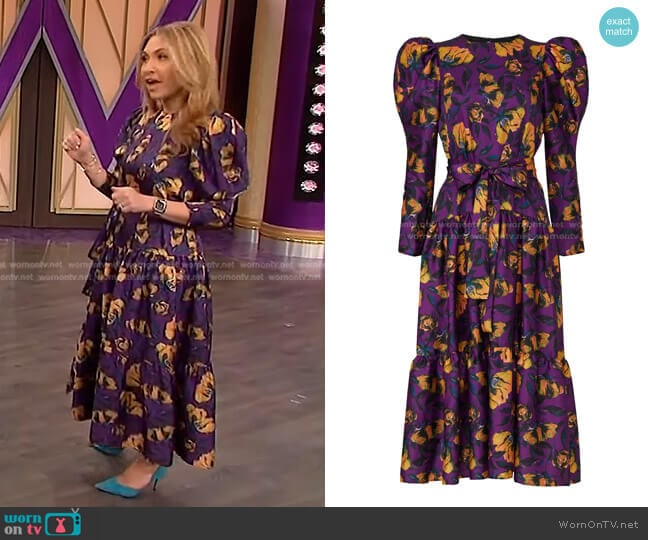 Taylor Puff Sleeve Dress by Delfi Collective worn by Lori Bergamotto on The Wendy Williams Show worn by Wendy Williams on The Wendy Williams Show