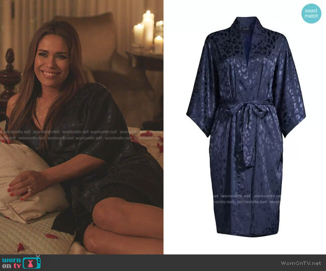 Decadence Satin Robe by Natori worn by Rita (Daniella Alonso) on Dynasty