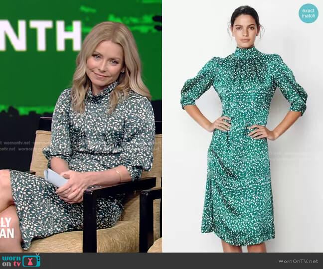 Edmee Dress by Ba&Sh worn by Kelly Ripa on Live with Kelly and Ryan