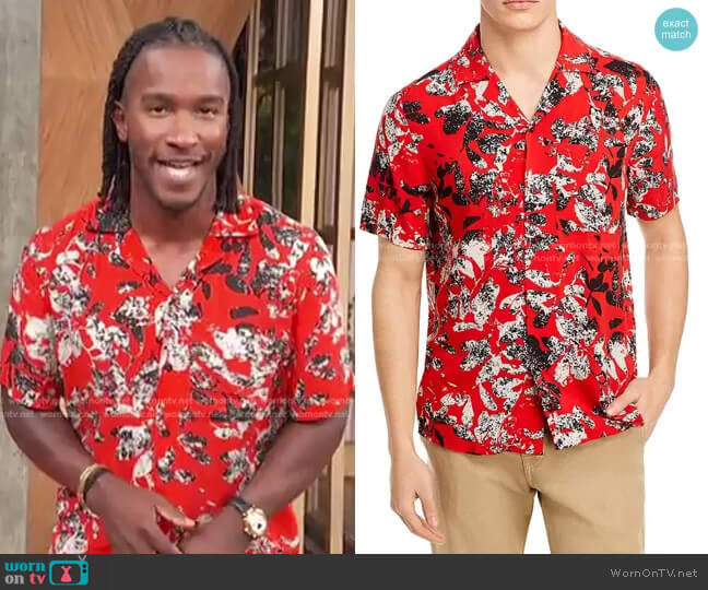 WornOnTV: Scott’s red floral short sleeve shirt on Access Hollywood ...