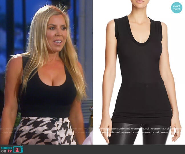 Bold U-Neck Tank by Enza Costa worn by Dr. Jen Armstrong on The Real Housewives of Orange County