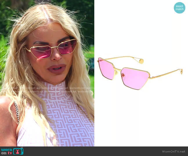 GG0538S Sunglasses by Gucci worn by Alexia Echevarria  on The Real Housewives of Miami