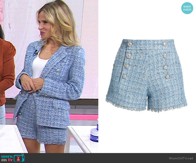 Lizzy Tweed Shorts by Generation Love worn by Dr. Marnie Nussbaum on Today