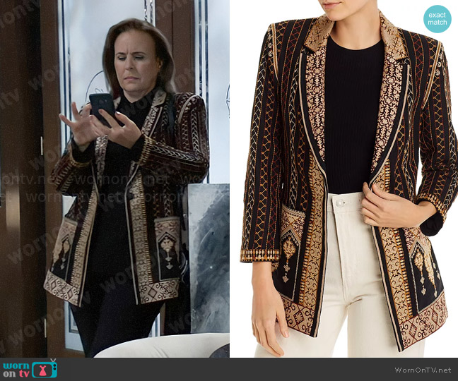 Kobi Halperin Alynn Jacket worn by Laura Collins (Genie Francis) on General Hospital